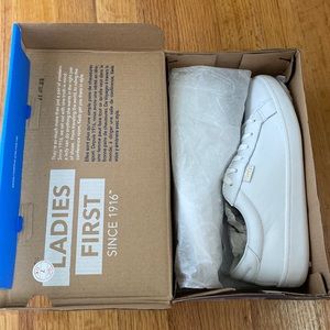 White Leather Ked Sneakers